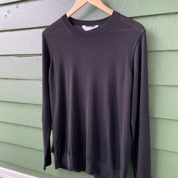Everlane Sweaters - Everlane Luxe Wool Crew Sweater - Black - Large